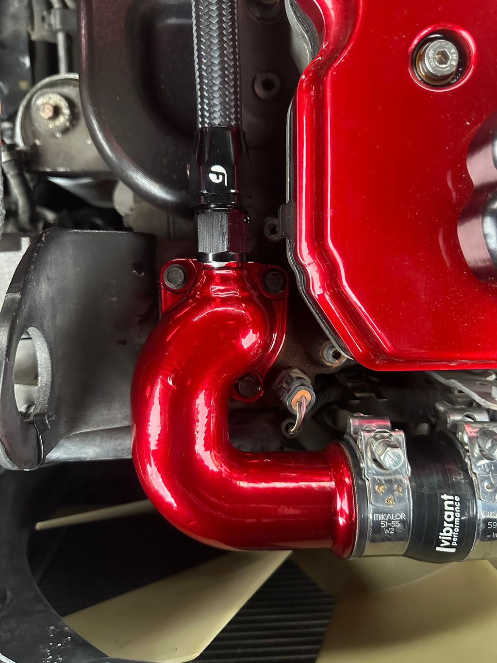 03-18 Thermostat housing with -10AN Fitting