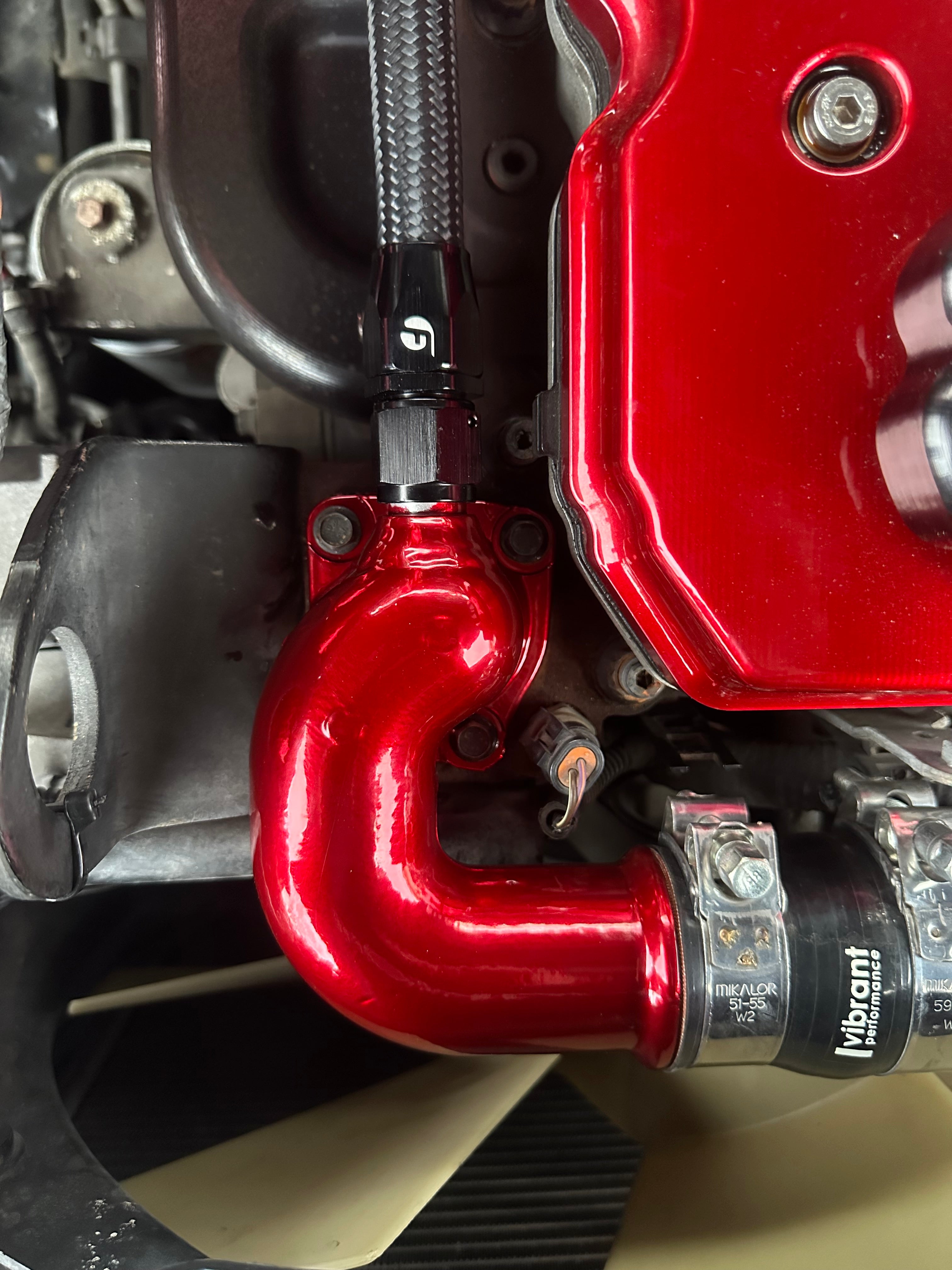 03-18 Thermostat housing with -10AN Fitting